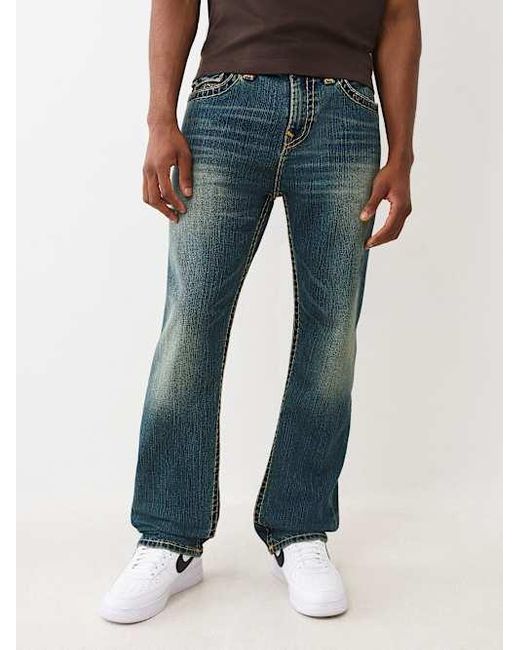 True Religion Blue Bobby Super T Baggy Jean 32" for men