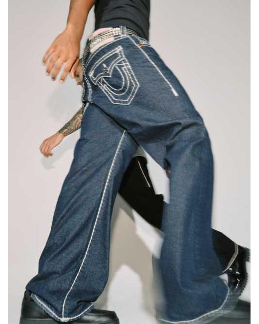 True Religion Blue Vinny Super T Ultra Baggy Jean for men