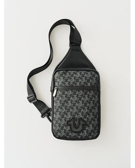 True Religion Horseshoe Monogram Sling in White | Lyst
