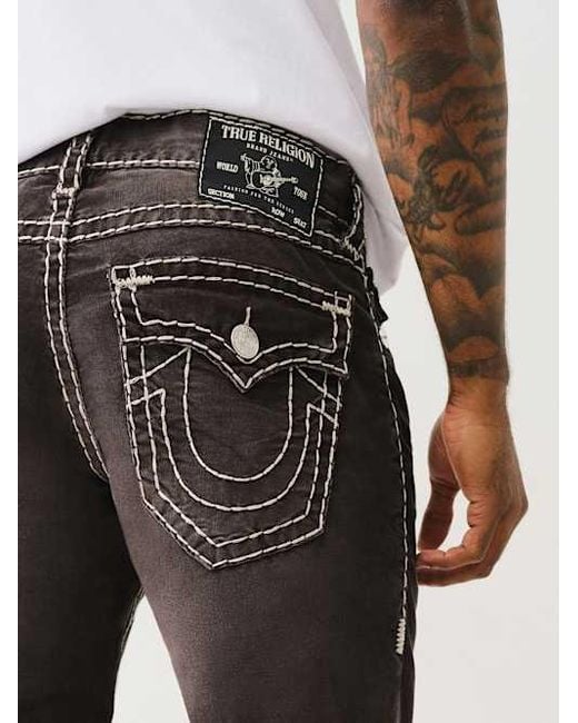 True Religion Jeans Ricky Mens Black Corduroy Pants Size 38