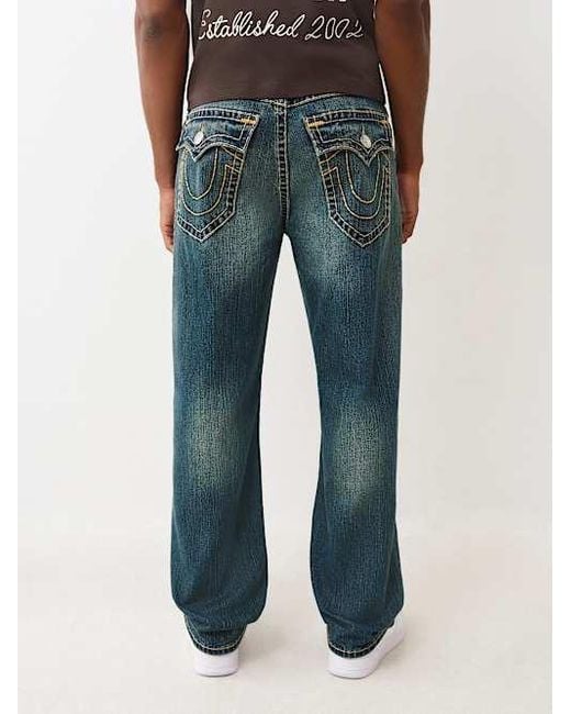 True Religion Blue Bobby Super T Baggy Jean 32" for men