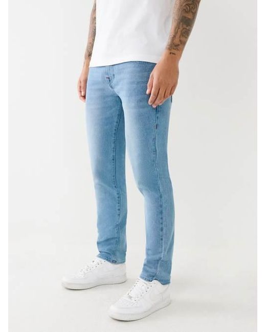True Religion Blue Geno Single Needle Slim Jean for men