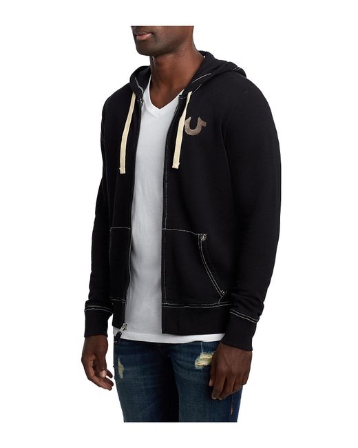 True religion classic logo zip mens hoodie sale