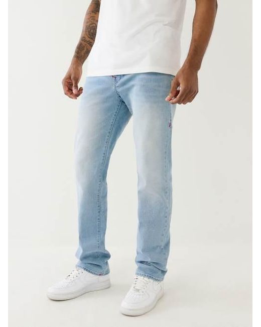 True Religion Blue Ricky Flap Big T Straight Jean for men