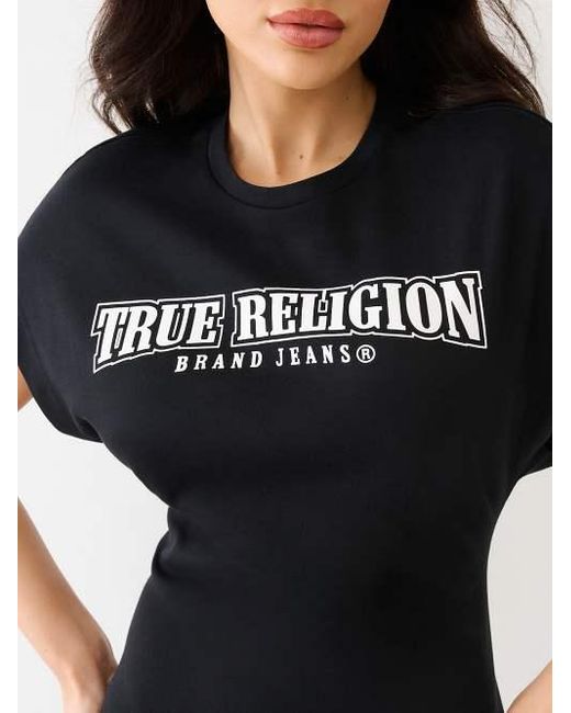 True Religion Black Corset T Shirt Dress