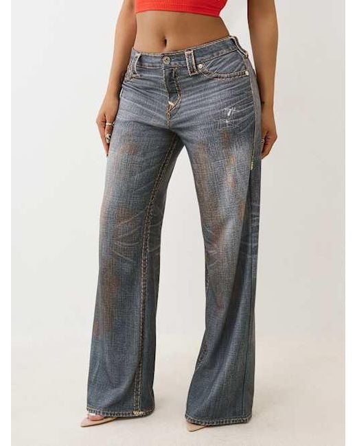 True Religion Green Bobbi Terry Super T Baggy Pant