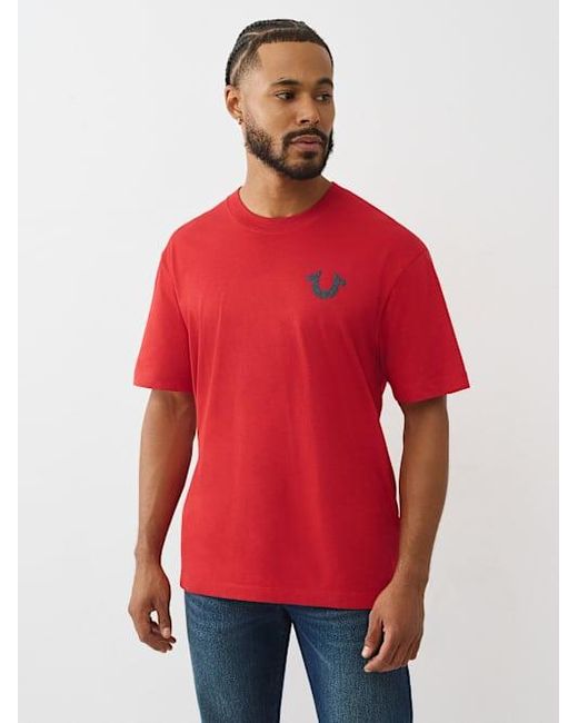 True Religion Red World Tour Logo T-shirt for men