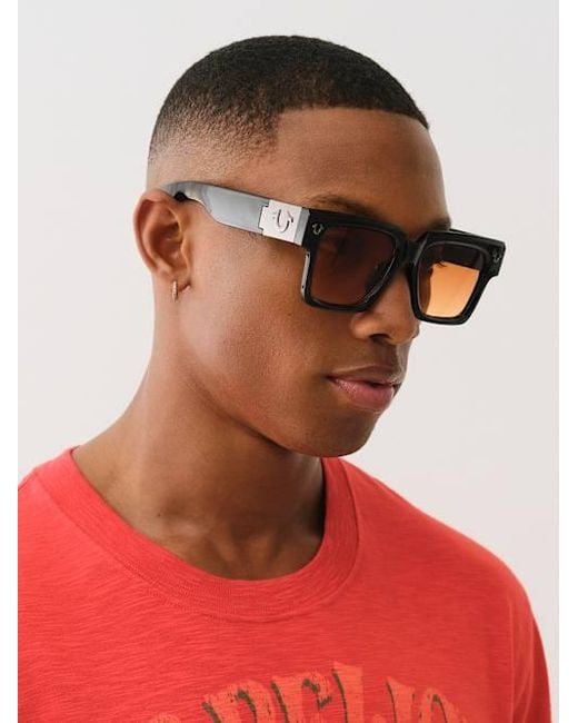 TRUE RELIGION Square Sunglasses in Red | Lyst display picture 3