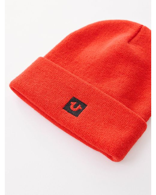 red true religion beanie