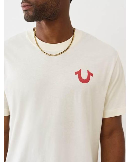 True Religion Gray World Tour Logo T-shirt for men