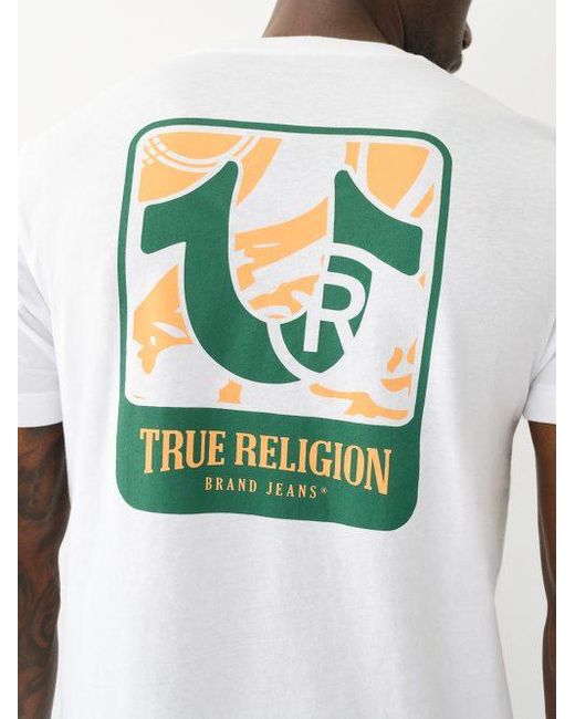 True Religion Green Horseshoe Logo Crew Tee for men