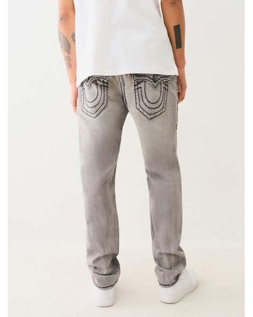 True Religion Gray Rocco Super T Flap Skinny Jean 32 for men