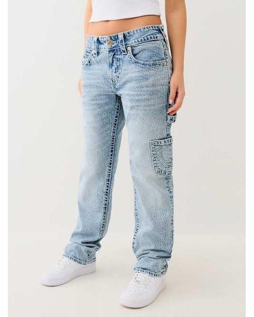 True Religion Blue Ricki Big T Relaxed Carpenter Jean