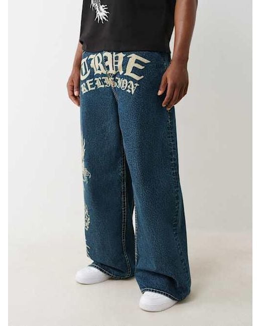 【TRUE RELIGION】★ジーンズ★ MIKEY BIG T FLAP DRAGON 32IN True Religion Mikey Big T Flap Jean Dragon 32in in Blue | Lyst