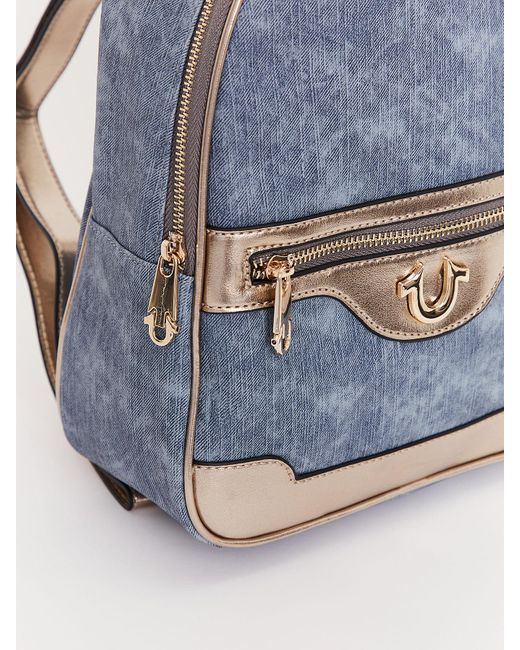 True Religion Logo Backpack in Blue Lyst