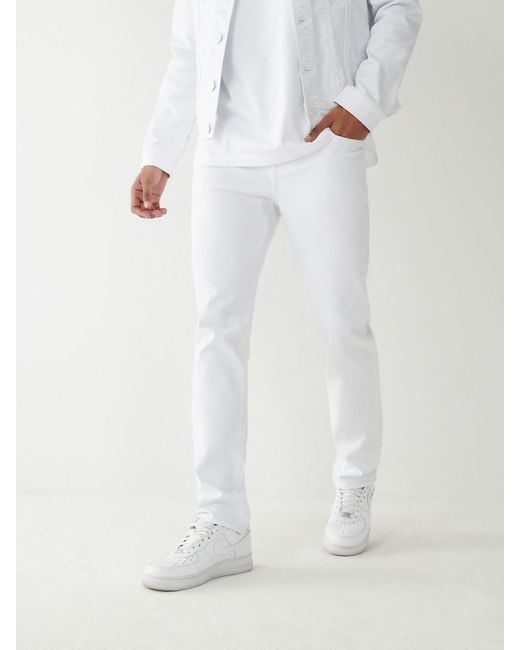 True Religion White Rocco Super T Skinny Jean 32" for men