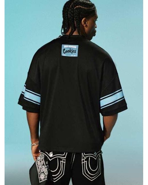 True Religion Black X Cookies Mesh Jersey for men