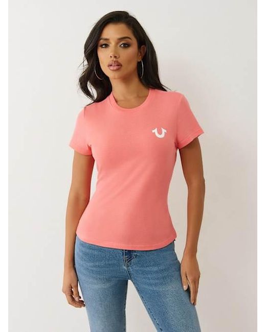 【TRUE RELIGION】★Tシャツ★ CRUSHED CRYSTAL HORSESHOE TEE CRUSHED CRYSTAL HORSESHOE TEE | True Religion