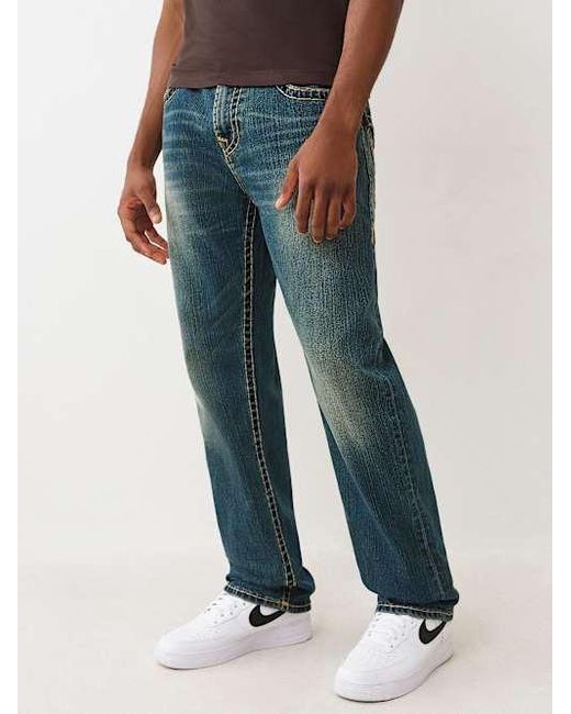 True Religion Blue Bobby Super T Baggy Jean 32" for men