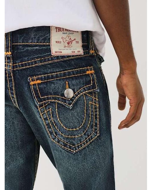 【TRUE RELIGION】JOEY PICK STITCH FLAP フレアジーンズ JOEY PICK STITCH FLAP FLARE JEAN - TRAVIS DARK WASH | True