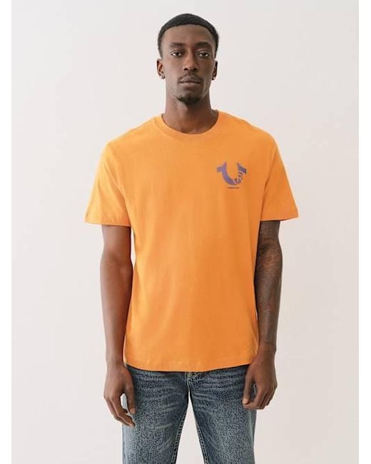 True Religion Spacey T-shirt in Orange for Men | Lyst