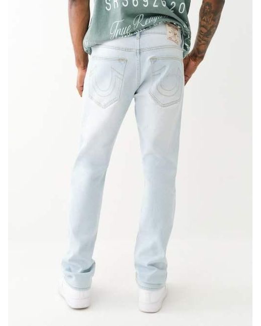 True Religion Blue Ricky Single Needle Straight Jean for men