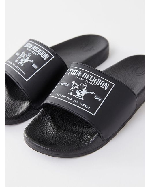 True Religion Buddha Logo Slide in 