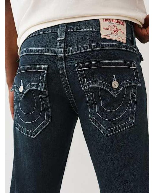 True Religion Blue Billy Flap Bootcut Jean 34" for men