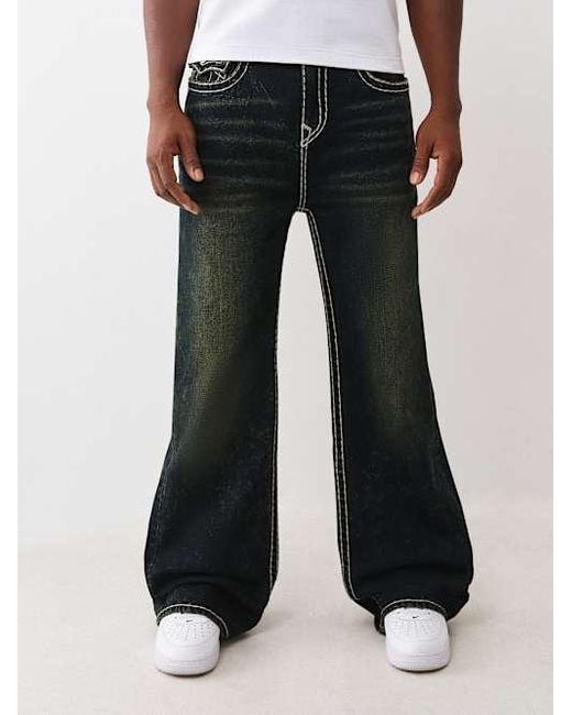 パンツ TRUE RELIGION bootscut flare denim black JOEY MID RISE FLAP FLARE JEAN - Body Rinse Black | True Religion