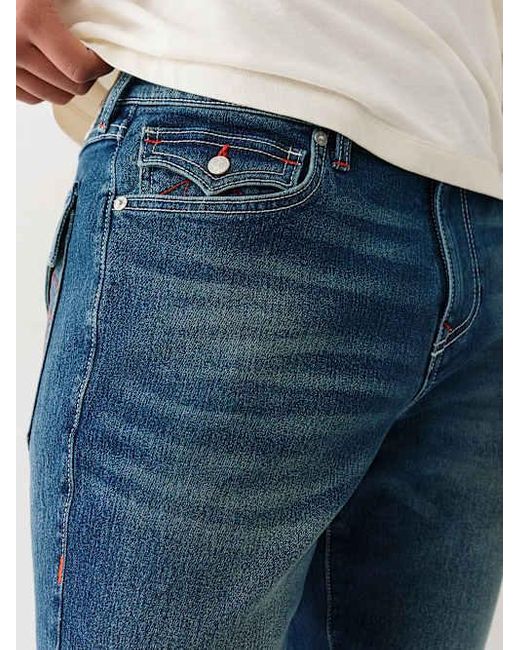 True Religion Blue Ricky Flap Straight Jean for men
