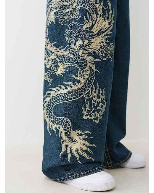 【TRUE RELIGION】★ジーンズ★ MIKEY BIG T FLAP DRAGON 32IN True Religion Mikey Big T Flap Jean Dragon 32in in Blue | Lyst