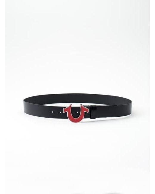 True Religion Horseshoe Buckle Belt | Lyst