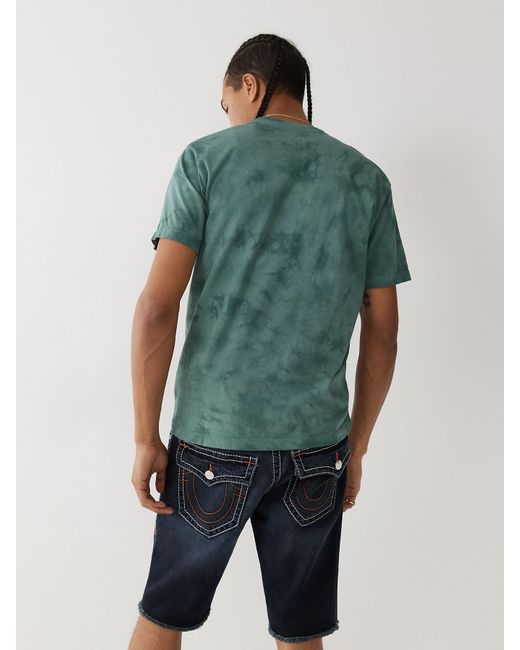 True Religion Cotton Tie Dye Logo Tee 