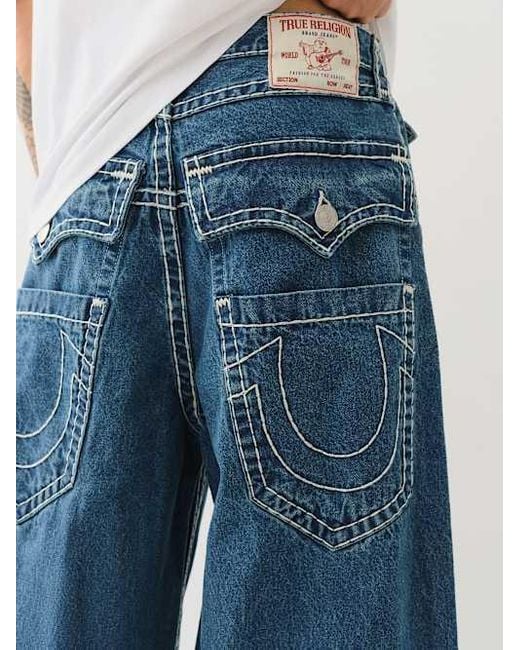 TRUE RELIGION Mikey Super T Xl Pocket Baggy Af Jean in Blue