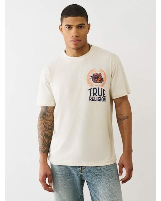 True Religion White True Tiger T-shirt for men