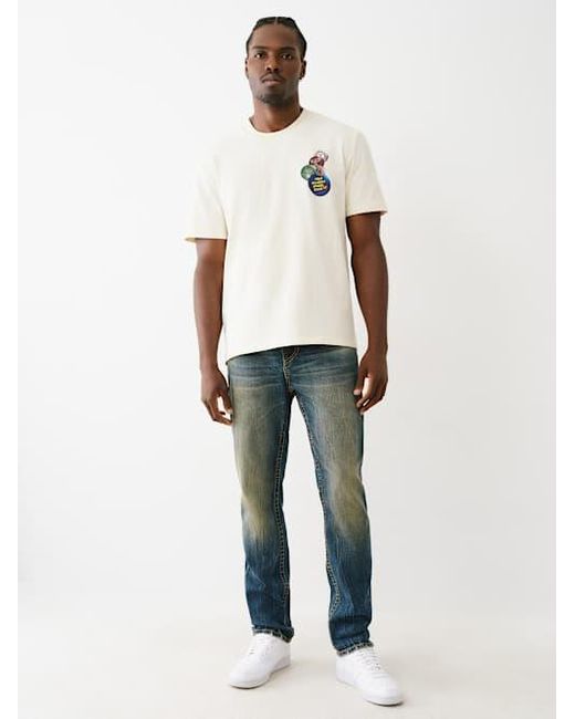 True Religion Green Rocco Big T Heritage Horseshoe Skinny Jean for men