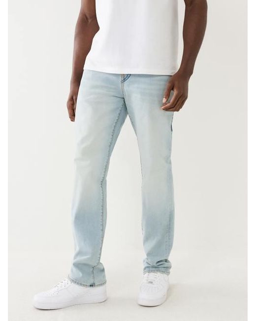 True Religion Blue Ricky Super T Flap Straight Jean for men