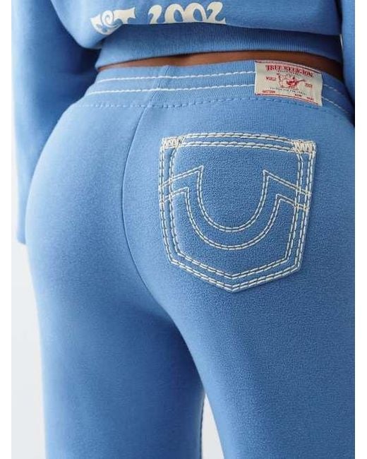 True Religion Blue Super Qt Straight Leg Sweatpant