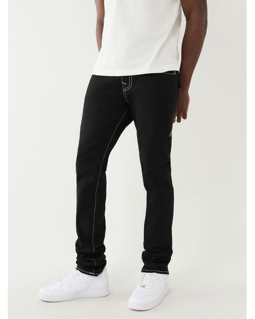 True Religion Rocco Stacked Skinny Jean in Black for Men Lyst