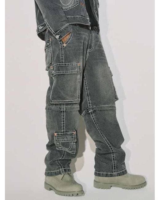 【TRUE RELIGION】★ジーンズ★ DENIM CARGO STRAIGHT JEAN DENIM CARGO STRAIGHT JEAN - MEDIUM TIDE WASH | True Religion