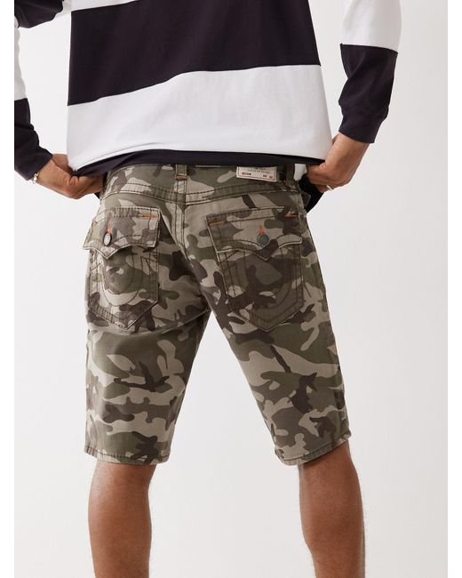 true religion camo shorts