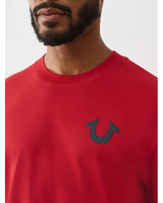 True Religion Red World Tour Logo T-shirt for men