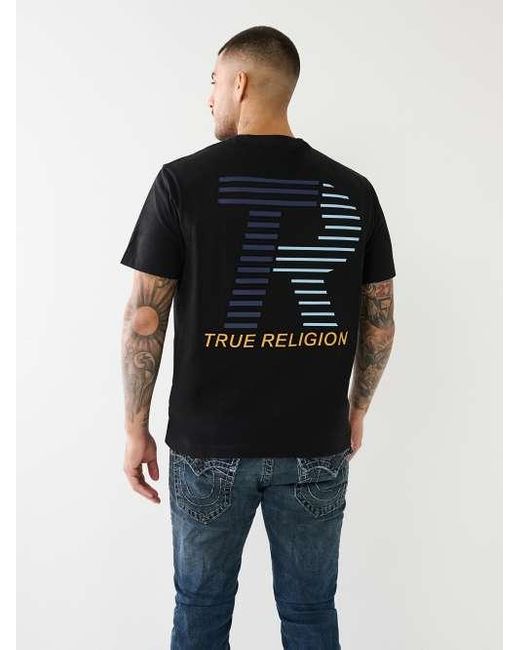 True Religion Yellow Embossed Tr Logo Tee for men