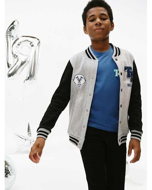 True Religion Blue Boys True Varsity Jacket for men