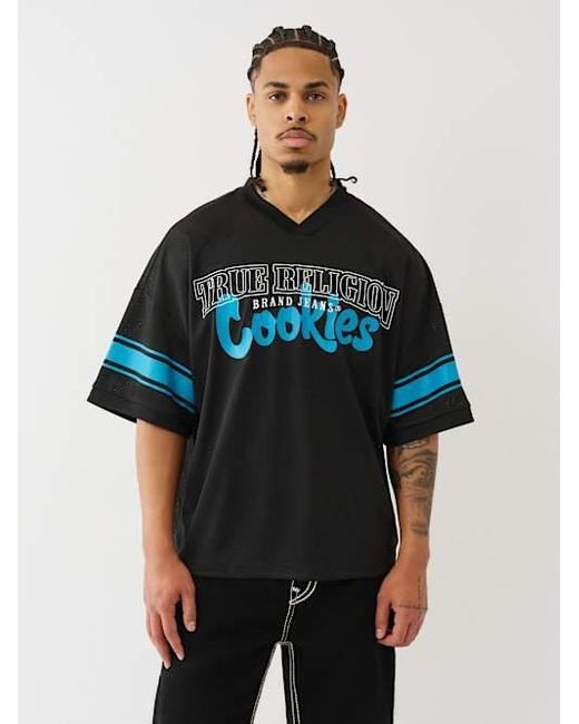 True Religion Black X Cookies Mesh Jersey for men