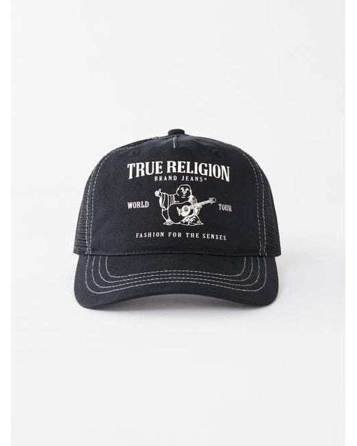 True Religion Green Buddha Trucker Hat