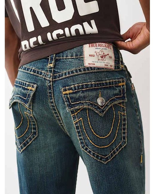 True Religion Blue Bobby Super T Baggy Jean 32" for men