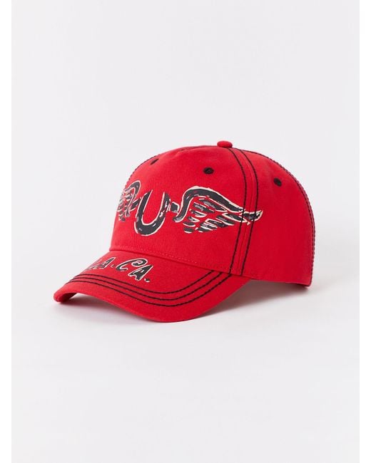 True Religion Wing Logo Hat in Red Lyst