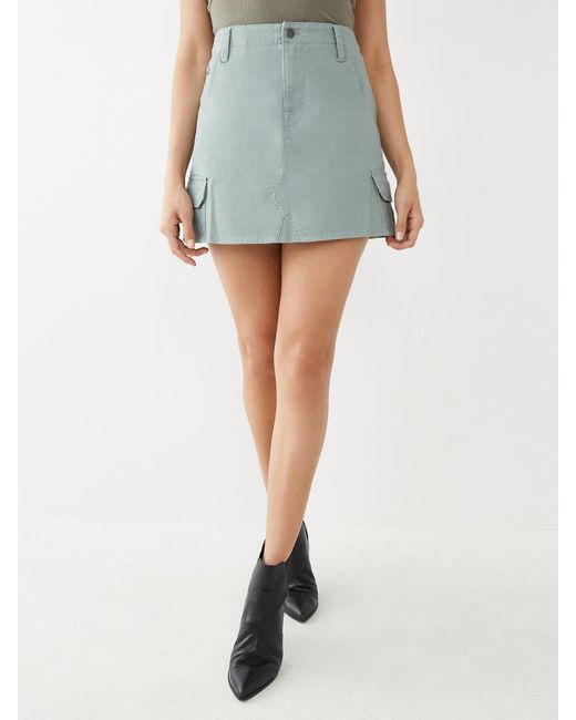 cargo mini skirt
