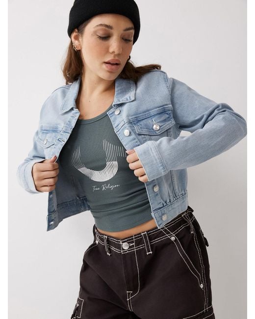 true religion cropped jacket